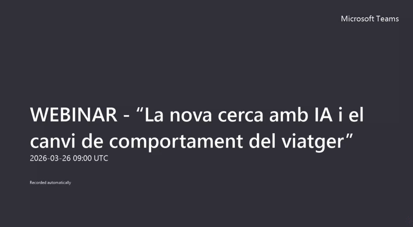 "La nova cerca amb IA i el canvi de comportament del viatger"